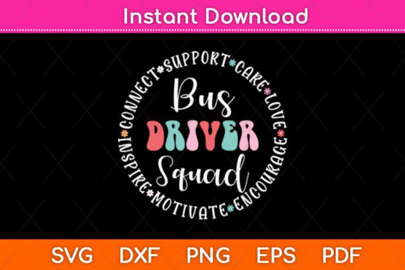 Bus Driver Squad Appreciation Week Back to School SVG Design: A Creative Resource for Crafters