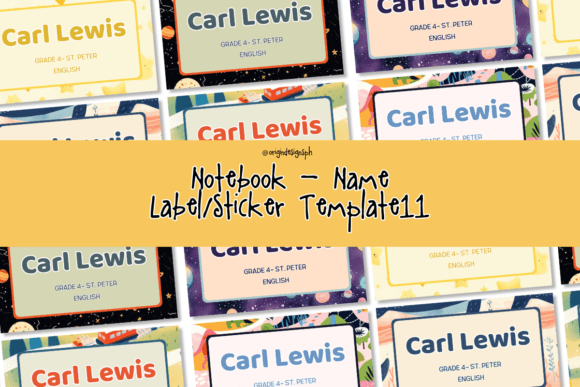 Canva Template - Name Labels11 PLR: A Back-to-School Essential for Personalized Organization