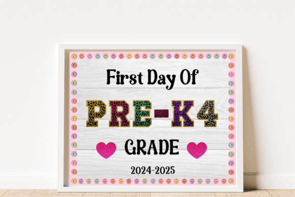 Capture the Excitement of Your Child’s First Day of School with This Adorable Pre-K4 Print