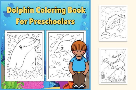 Dolphin Coloring Book for Kids Printable