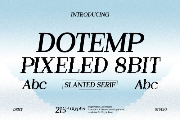 Dotemp: A Retro-Inspired Font for Modern Creativity