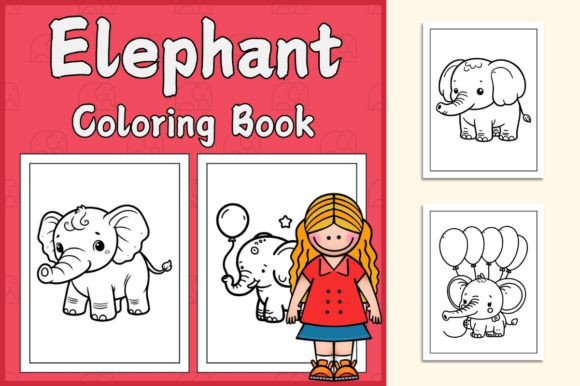 Elephant Coloring Book for PreK Kids