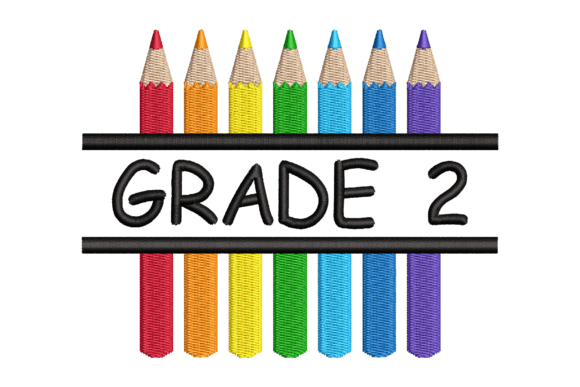 Grade 2 Split Colored Pencils