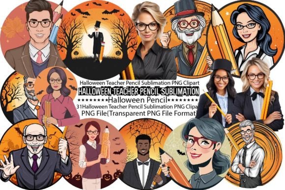Halloween Teacher Pencil Sublimation: A Strategic Design Tool for Creative Professionals
