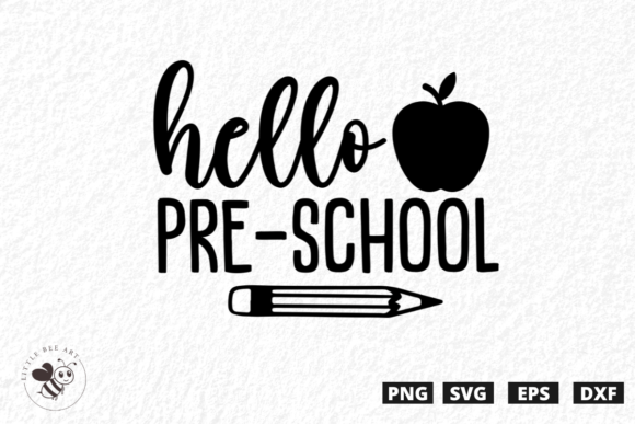 Hello Pre-school SVG for Creative Projects
