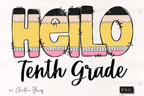 Hello Tenth Grade School PNG: A Versatile Design for Educational and Creative Projects