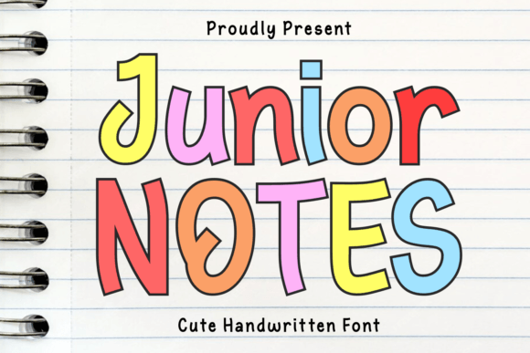 Junior Notes: A Playful Font for Creative and Educational Projects