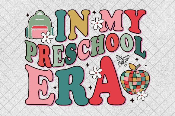 School Teacher, in My Preschool Era PNG: A Unique Design for Creative Projects