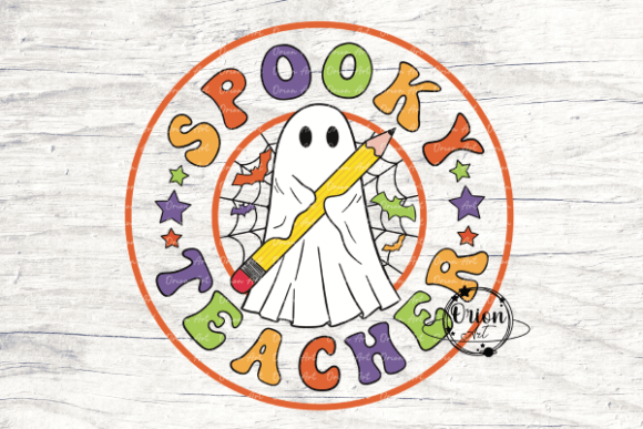 Spooky Teacher Ghost with a Pencil PNG: A Versatile Design for Halloween and Beyond