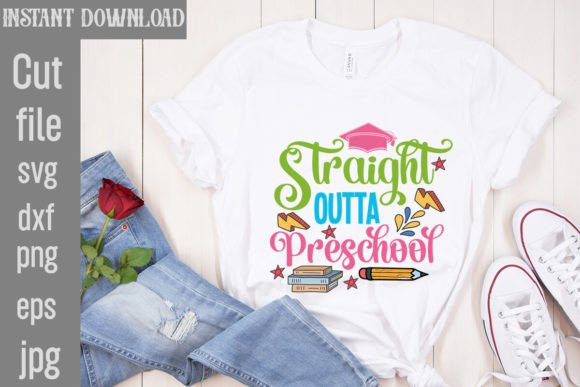Straight Outta Preschool SVG Cut File: A Creative Resource for Designers and Crafters