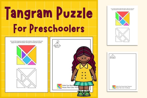 Tangram Puzzles Activities Worksheets for Back to School Fun and Learning